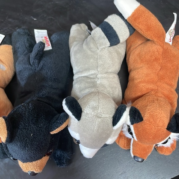 UNIPAK 6.5" Chipmunk, Deer,Black Bear, Raccoon,Fox Stuffed Animal Bean Filled - Picture 10 of 10